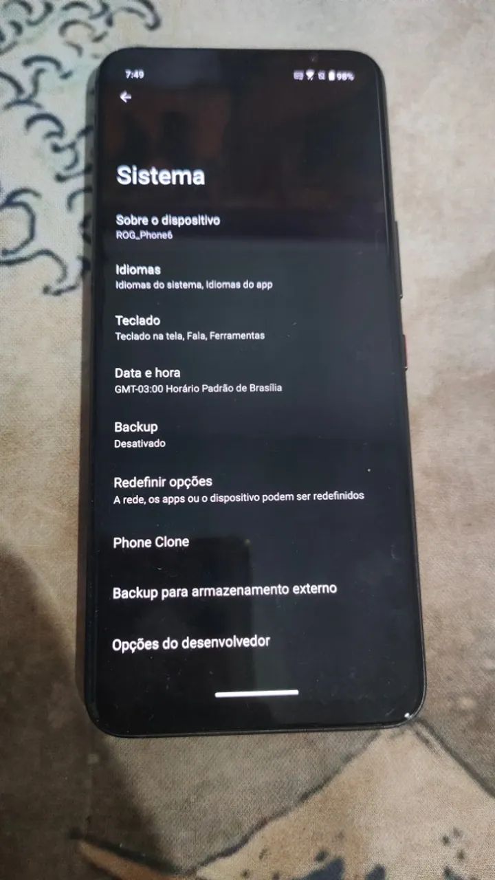 Celular Gamer Asus Rogphone 6 256Gb - Funcionando Com Defeito - Foto 2