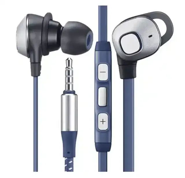 Fone Ouvido Com Microfone Com Cabo De Corda Nylon P2 - Primeira Linha s9 Volume no Cabo