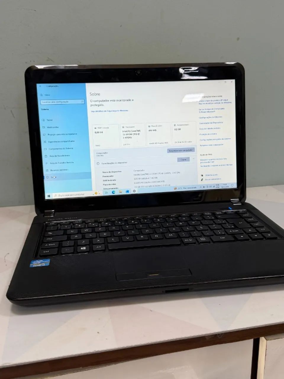 Notebook Positivo Master N190L Intel Core i3 HD Graphics - Pronto para Uso  - Foto 3