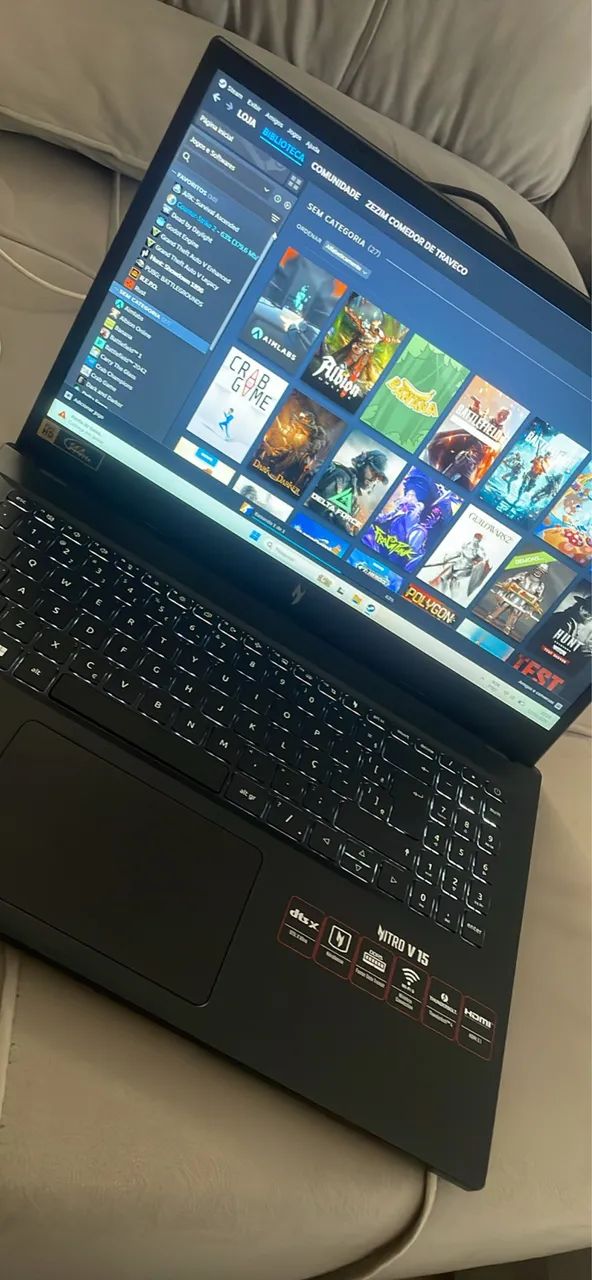 Notbook Acer nitro v15 . Rtx3050 