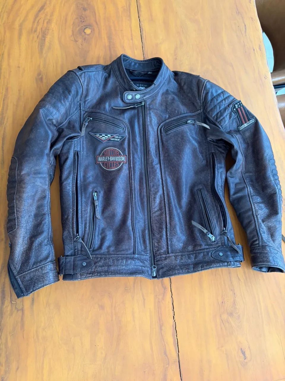 Jaqueta Harley Davidson Original - Couro - Foto 2