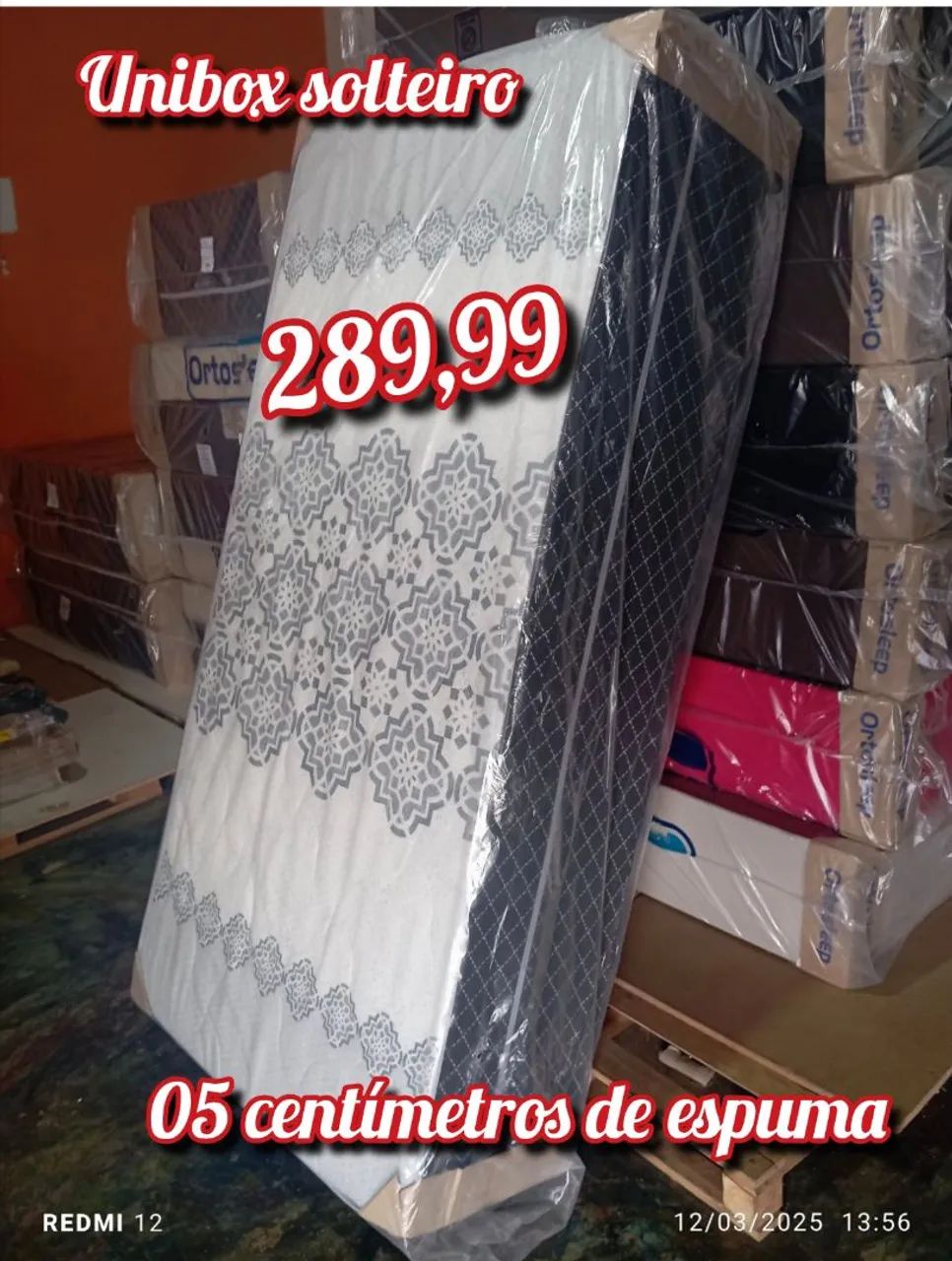 Camas box solteiro 