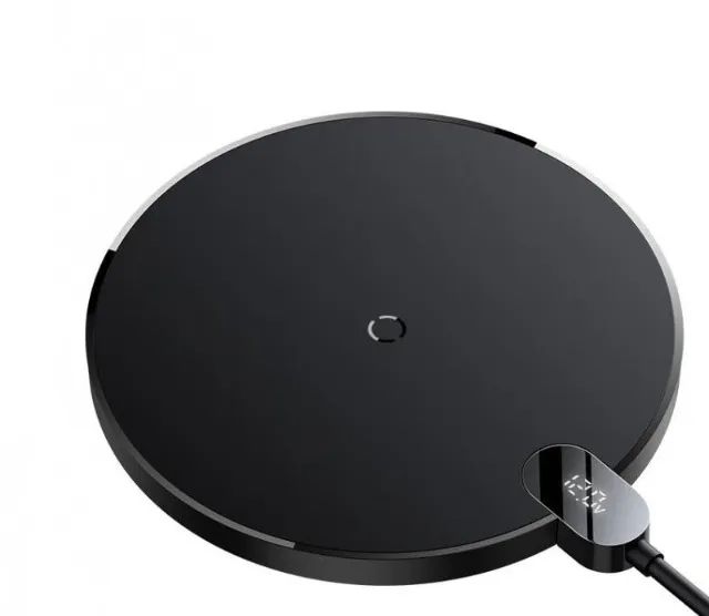 Carregador sem fio 15W Baseus Gen 2 com display digital - Foto 2