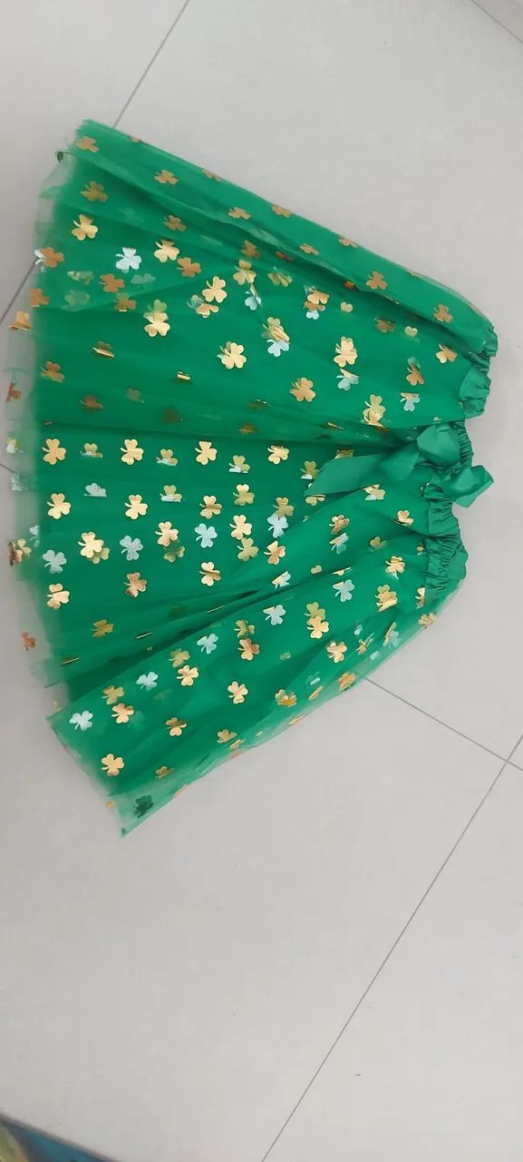 Saia infantil verde