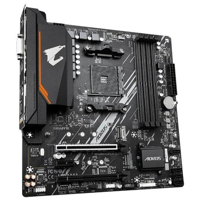 Placa Mãe Gigabyte B550M AORUS Elite, Chipset B550, AMD AM4, mATX, - Foto 3