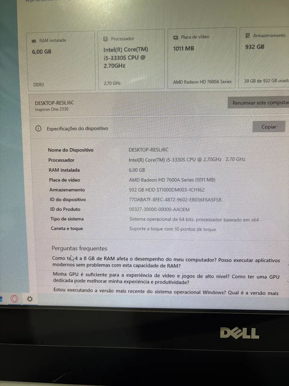 DELL ALL IN ONE  - Foto 2