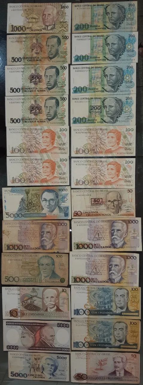 VENDO CÉDULAS DE NOTAS ANTIGAS NACIONAL E INTERNACIONAL. - Foto 2