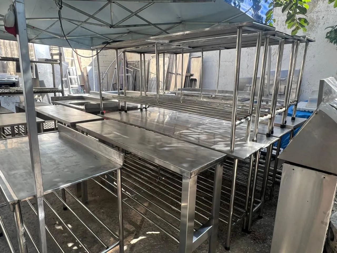 Mesas Inox Linha  Premium (aço 304) PRONTA ENTREGA  - Foto 4