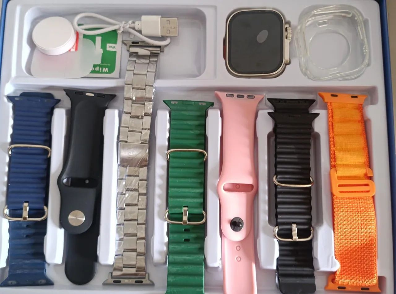 Smartwatch Relógio Ultra Pro Max Com 7 pulseiras Atacado e Varejo - Foto 4