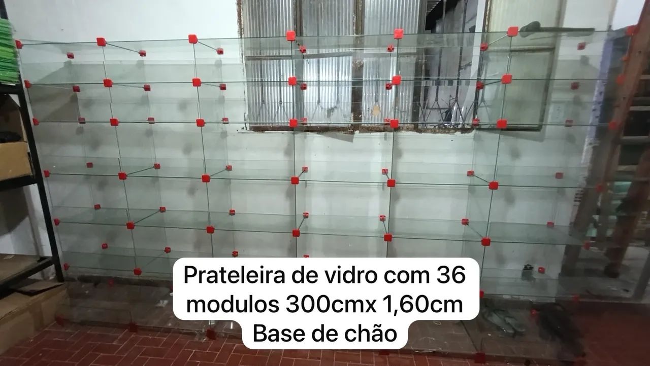 Balcão Vitrine Expositor Para Loja com rodízio 2m - Foto 2