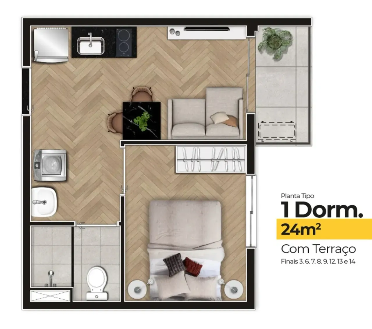 PLANTA 24m²