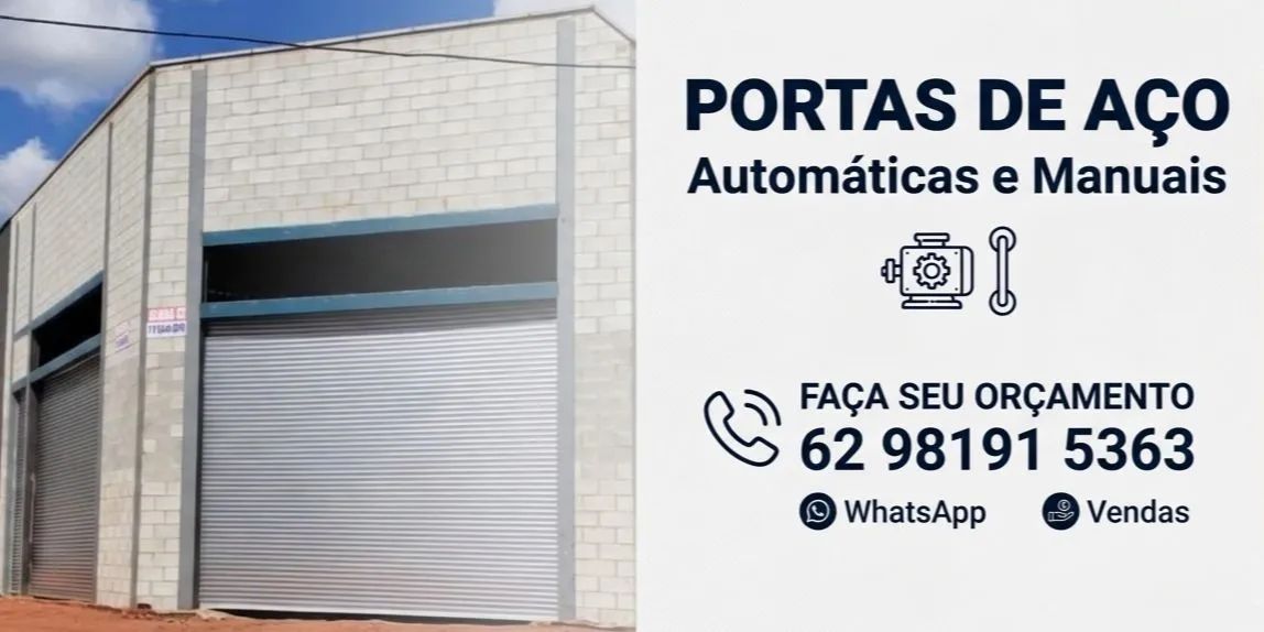 Portas comerciais de aço 