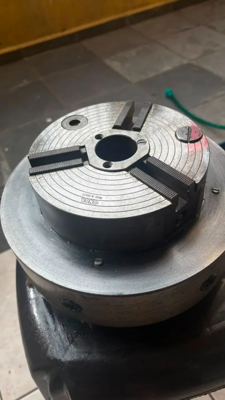 Placa Pneumática Onça PP160 Usada Estado de Nova Completa Torno CNC - Foto 2