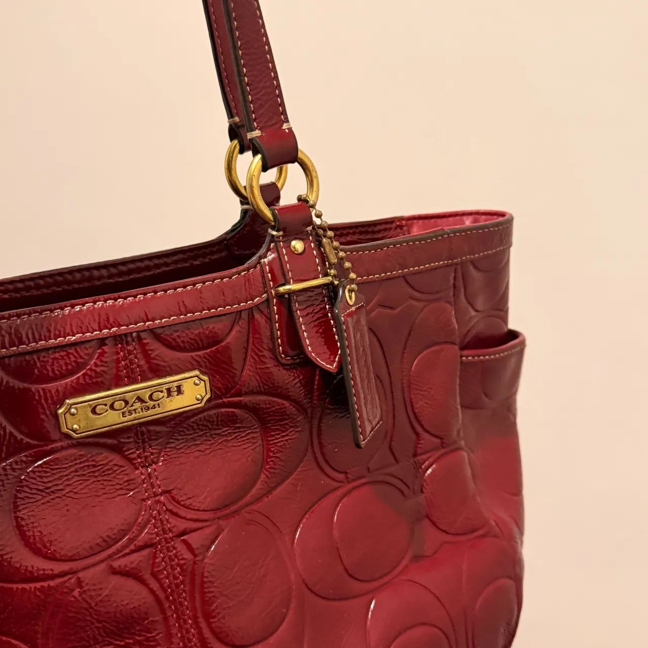 Bolsa tote coach vermelha - Foto 2