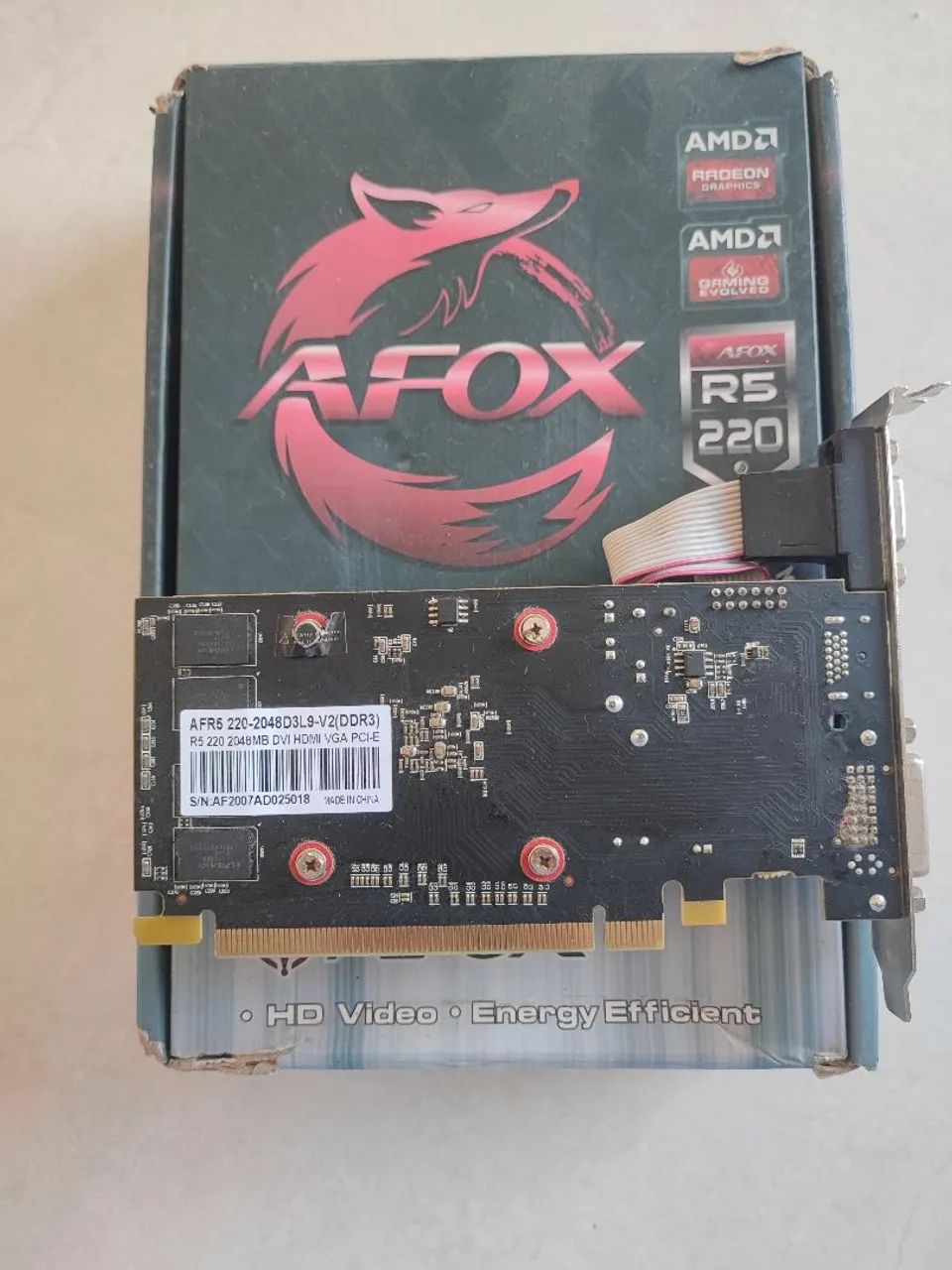 Placa de vídeo r5 220 ddr3 1gb 64bits - Foto 2
