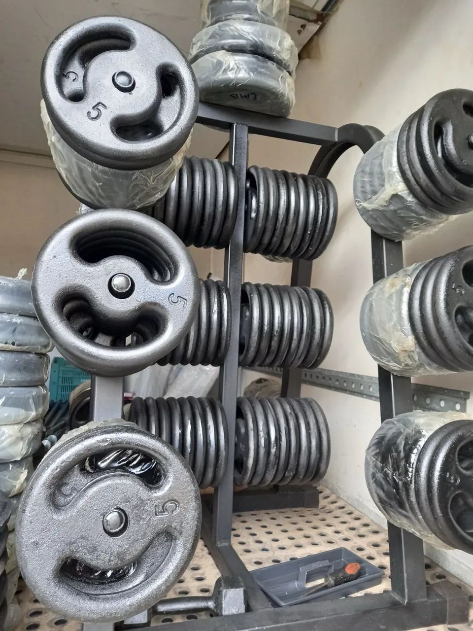 Anilhas de musculação kit completo 