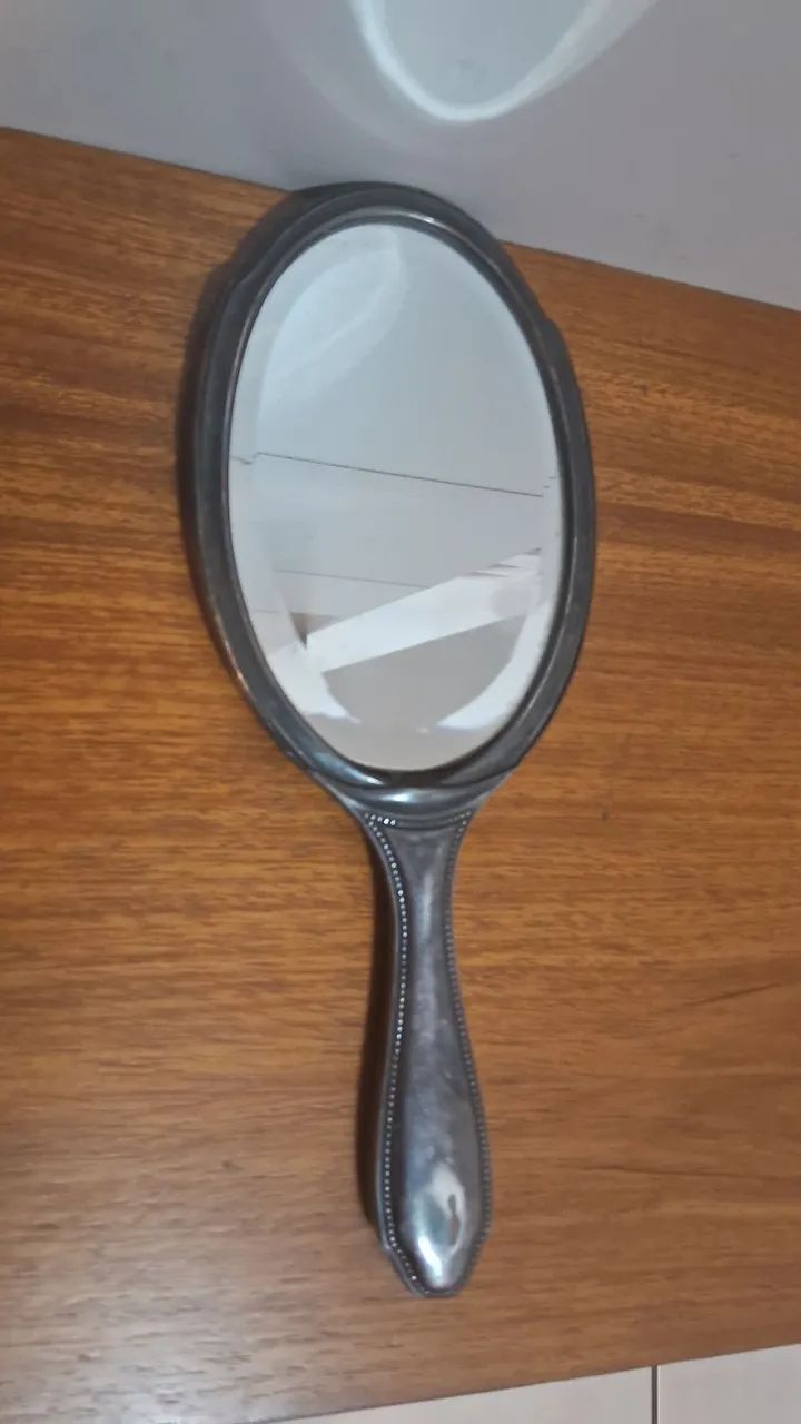 Espelho de Mão Bisotado década 30/40 