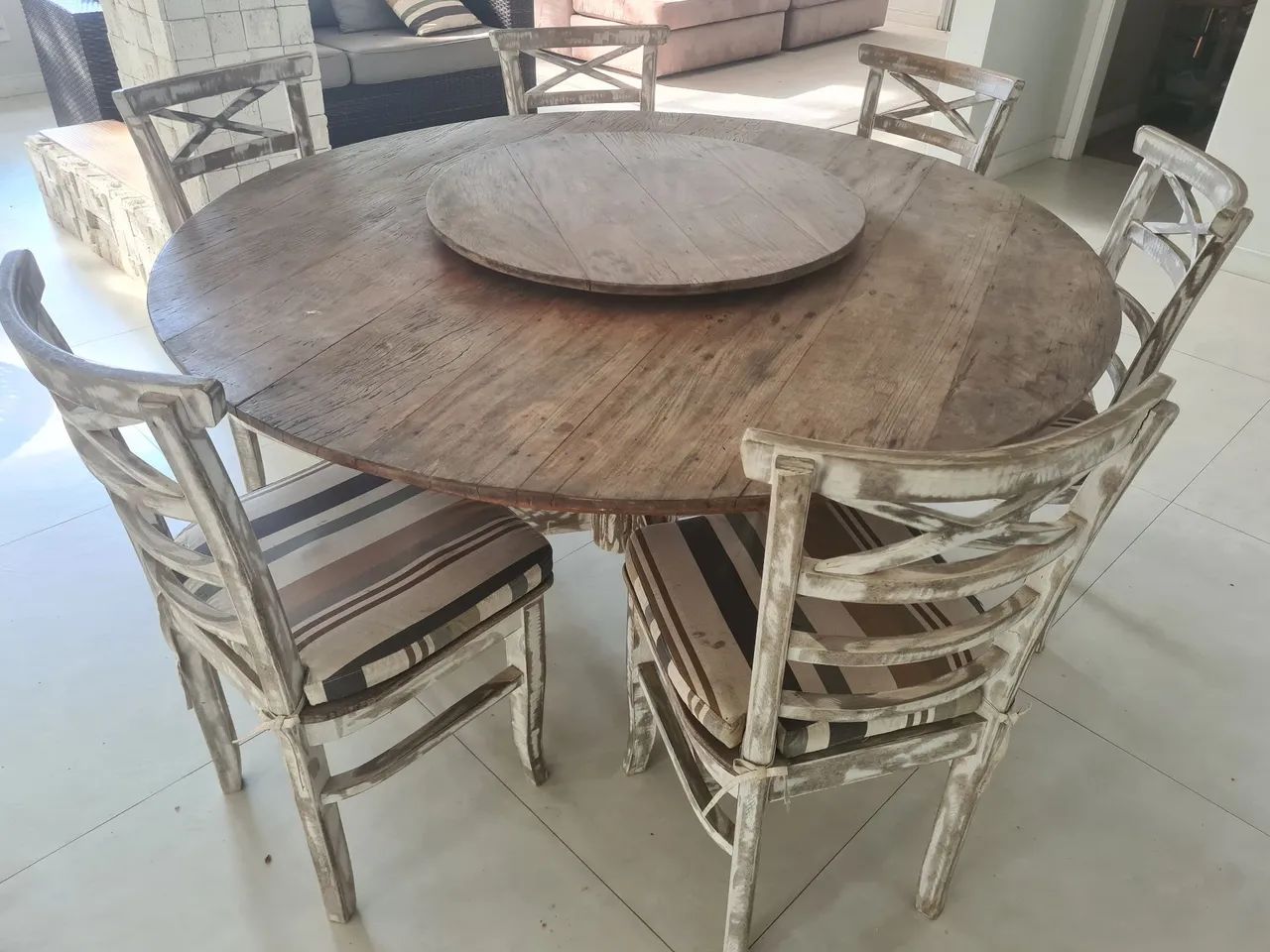 Mesa redonda rústica  - Foto 2