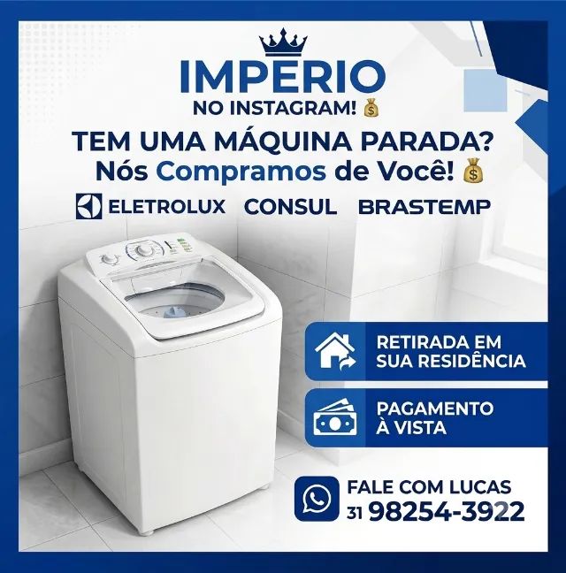 QUER VENDER SUA MÁQUINA DE LAVAR USADA OU QUEBRADA?