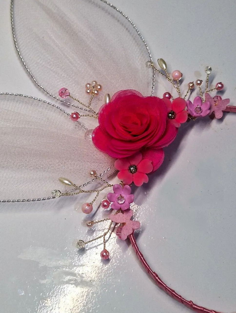 Tiara de luxo Coelhinha