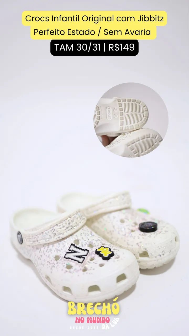 CROCS INFANTIL ORIGINAL BRANCO 