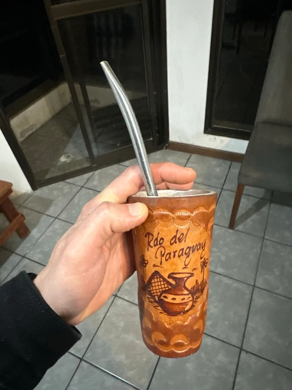 Cuia de chimarrão/terere com bomba