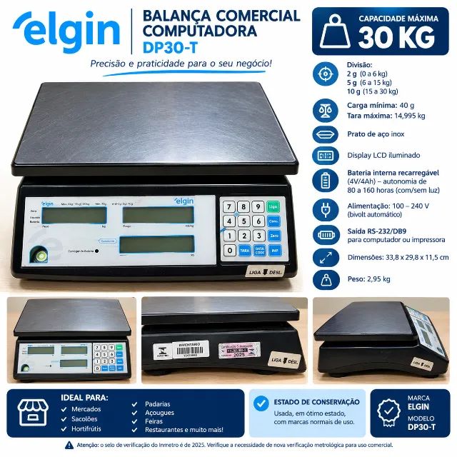 Balança DP30-T elgin