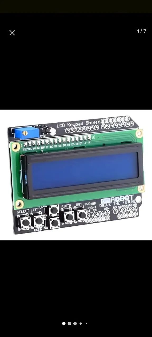 Display LCD Shield com teclado Key Pad (Tela Azul 16x2)