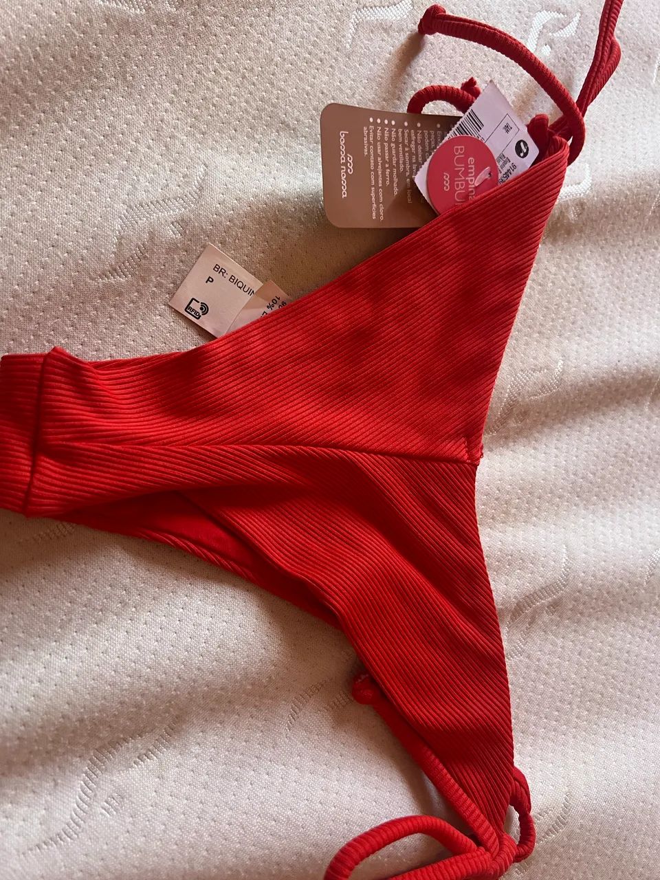 Biquíni Vermelho - Tam. P canelado Renner - Foto 2