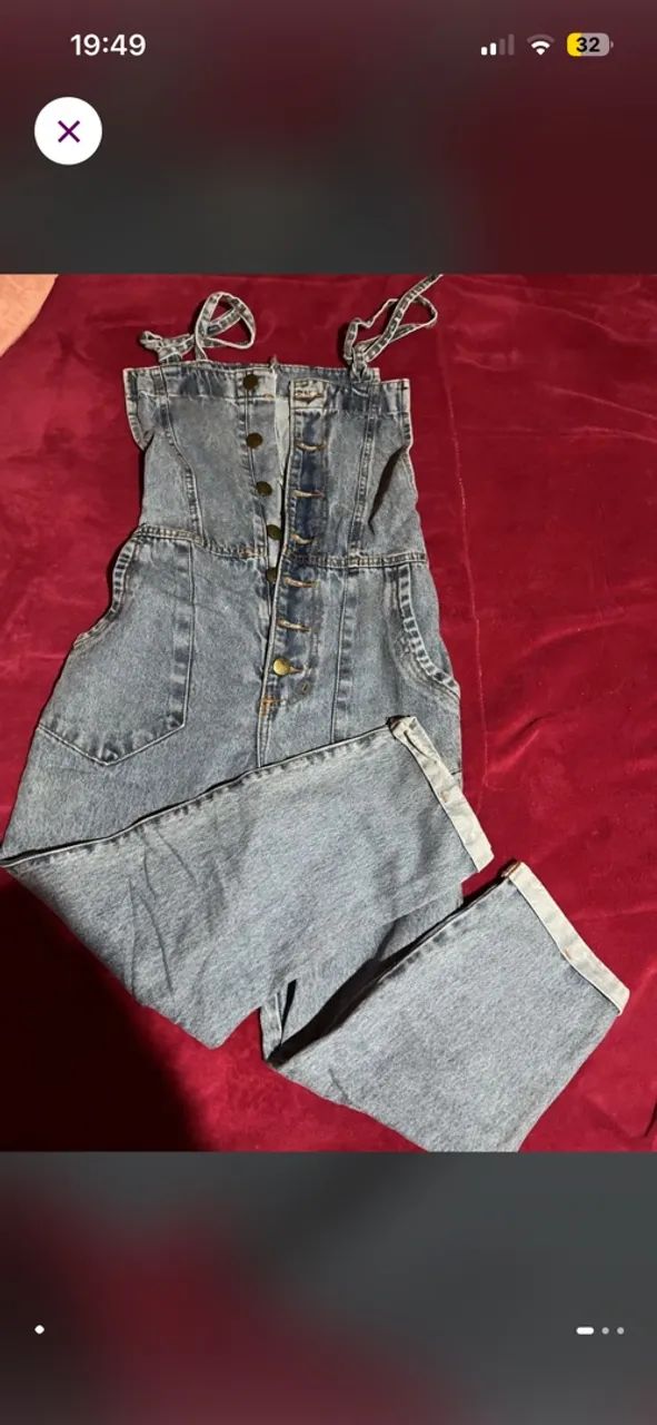 Macacão jeans