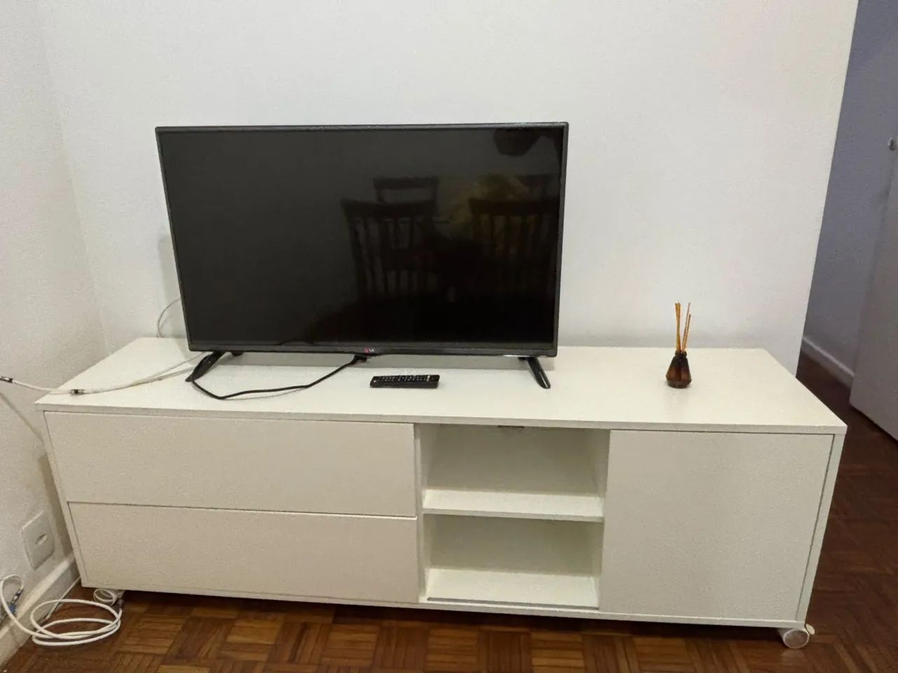 Rack branco com gavetas em excelente estado - Foto 2