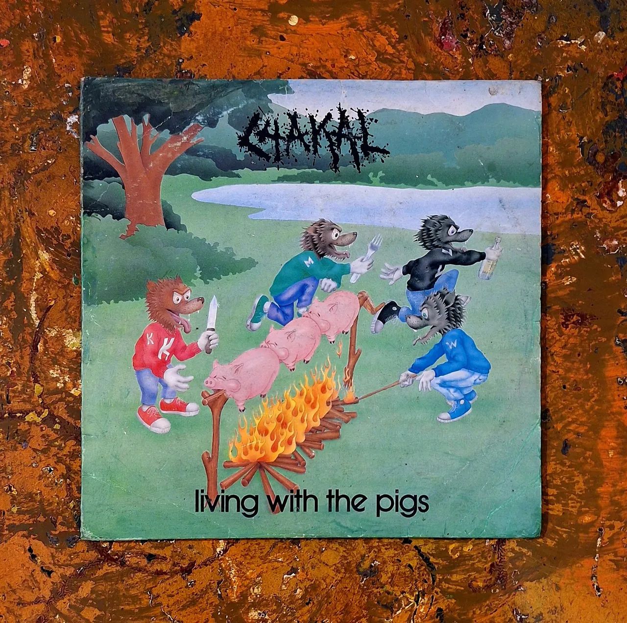 Chakal - Living with the pigs - Compacto Raríssimo 
