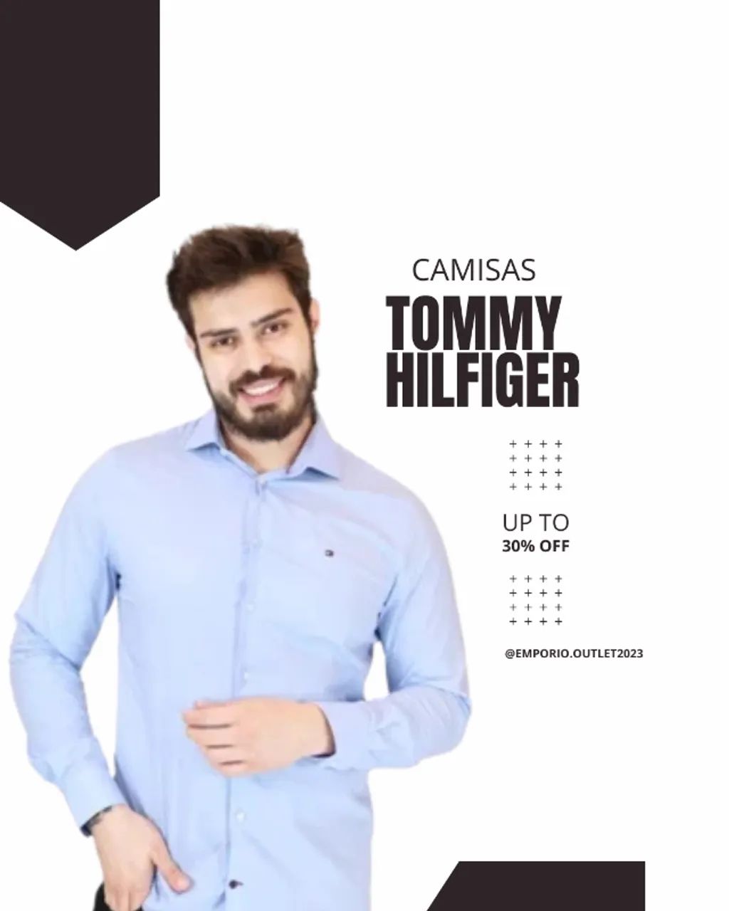 Camisa Tommy Hilfiger Masculina Slim 30%OFF Importada