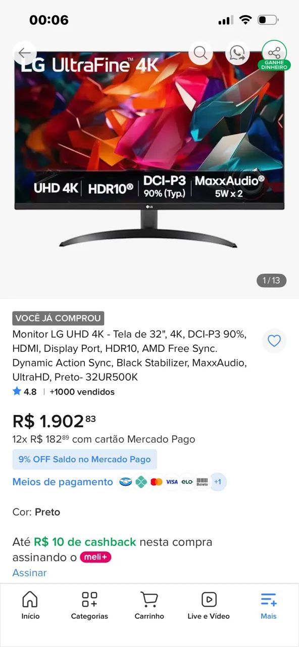 Monitor LG UHD 4k - Foto 3