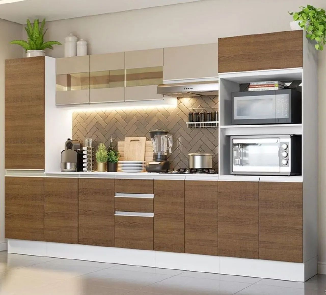 Armário de Cozinha Completa 100% MDF