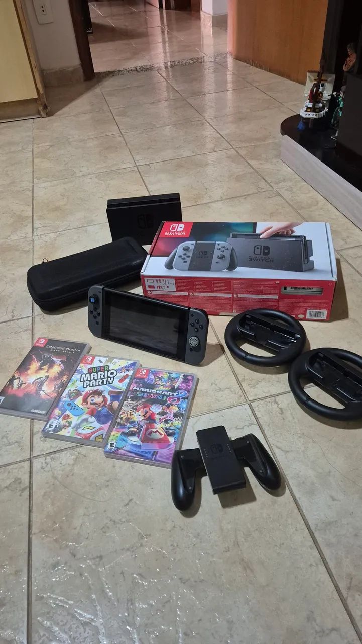Nintendo Switch V1 com Jogos - Foto 2