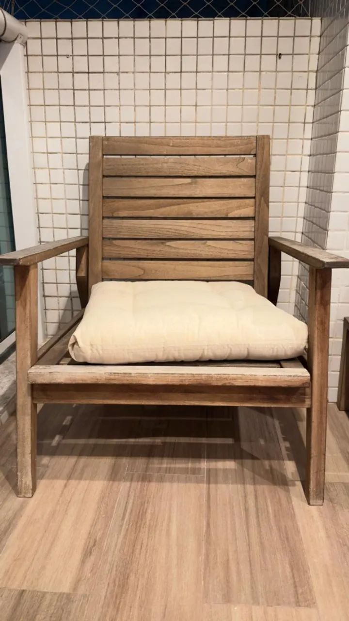 KIT CADEIRA E MESA DE JARDIM