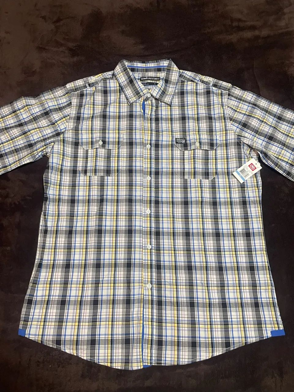 Camisa Xadrez ECKO Unltd Manga Curta - XL - Foto 2