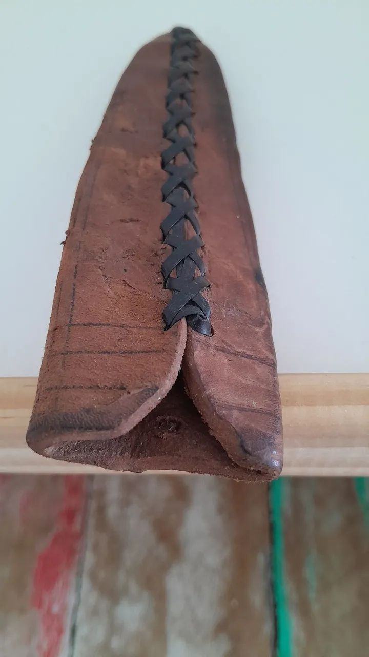 Bainha antiga couro- 18cm. - Foto 4