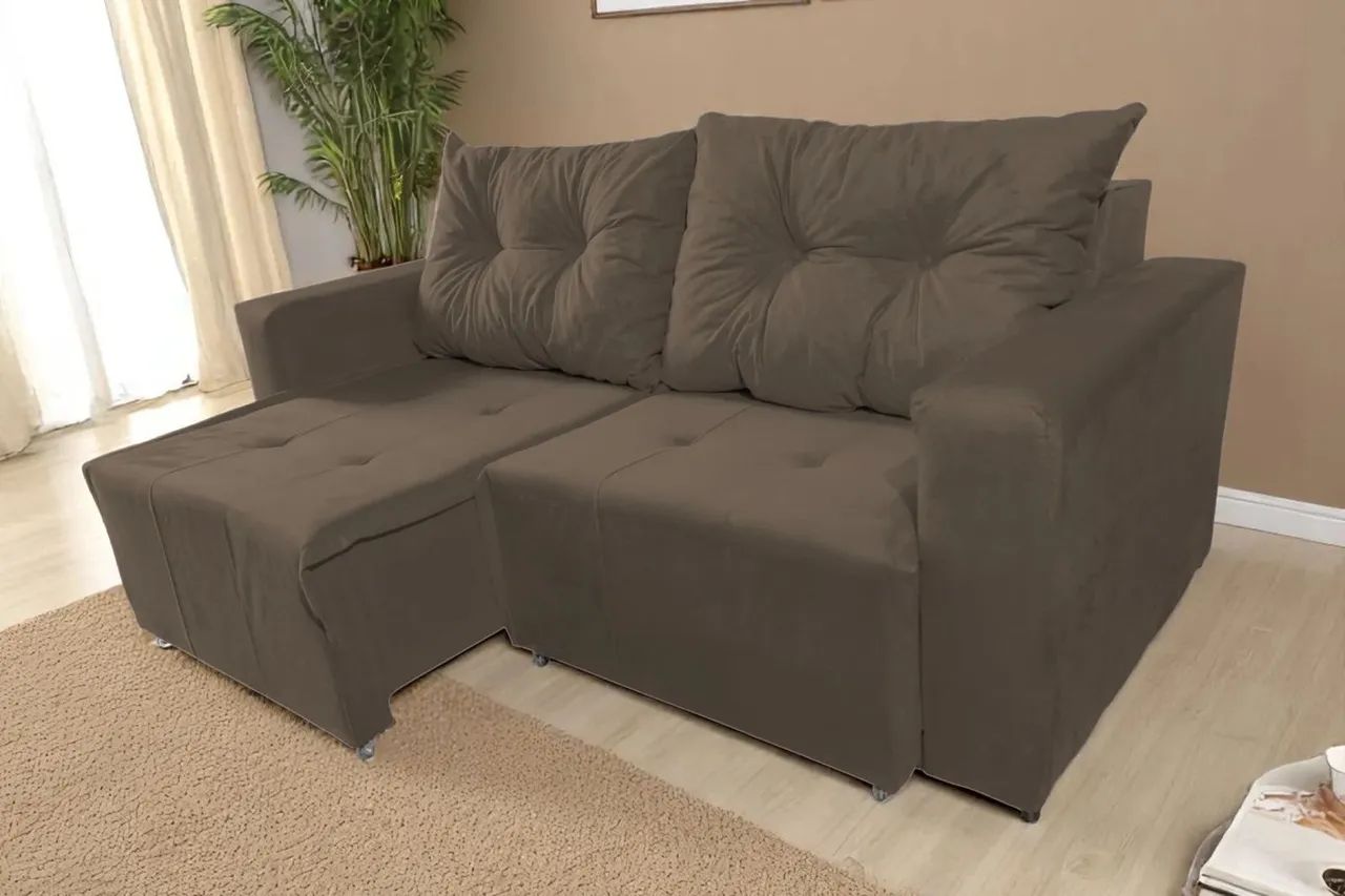 Oferta Imperdível! Sofá Retrátil 1,90m Moderno e Confortável por R$949,90