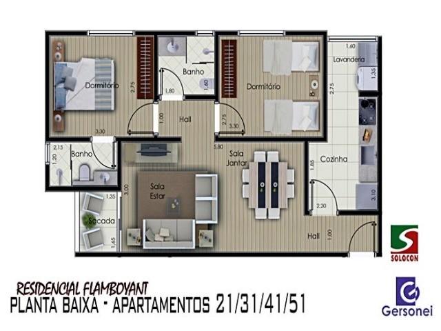 Apartamento à venda com 03 dormitórios em Nucleo agricola alpha, Franca cod:4613