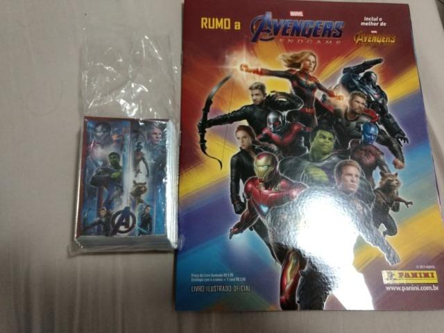 Álbum Figurinhas Vingadores Ultimato Panini Completo + 50 Cards do filme
