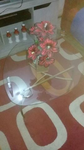 Mesa de centro de vidro