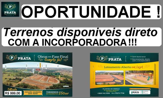 Lotes a Prazo Residencial Prata Barretos