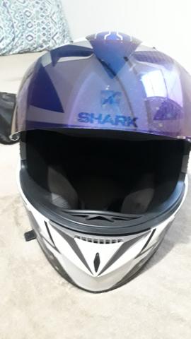 Capacete Shark s700 semi novo com viseira camaleao - Foto 3