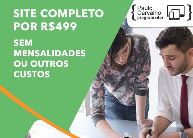 Site completo, sem limite e baixo custo!