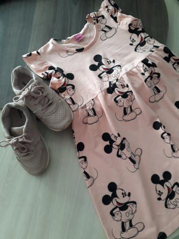 Tênis infantil + vestido Disney tamanho 6 tenis 26R$30 - Foto 2