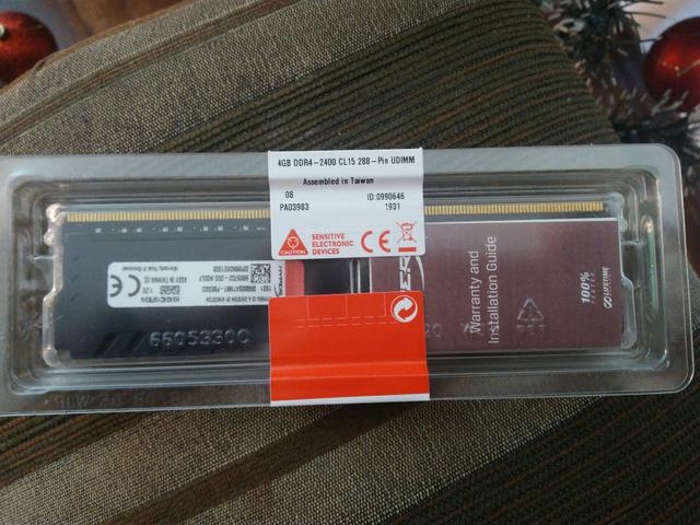 Lote de 03 Memórias DDR4 4GB 24-00 UDIMM - Foto 2