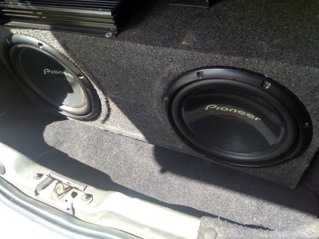 Sub Pioneer 12 top + caixa - Foto 2