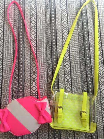 Vendo 2 lindas bolsinhas infantis neon importadas!